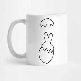 Cute Bunny popping out of Easter Egg Mug